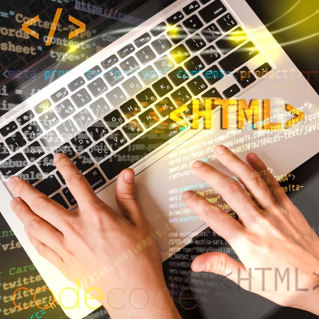 Close-up of hands typing code on a computer screen, with snippets of Solidity or another blockchain programming language visible. Emphasize the focus and precision required for blockchain development.