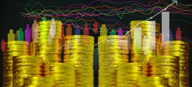 A graph illustrating the potential changes in the market capitalization of different stablecoins pre and post new regulations, showing some coins increasing and others decreasing.
