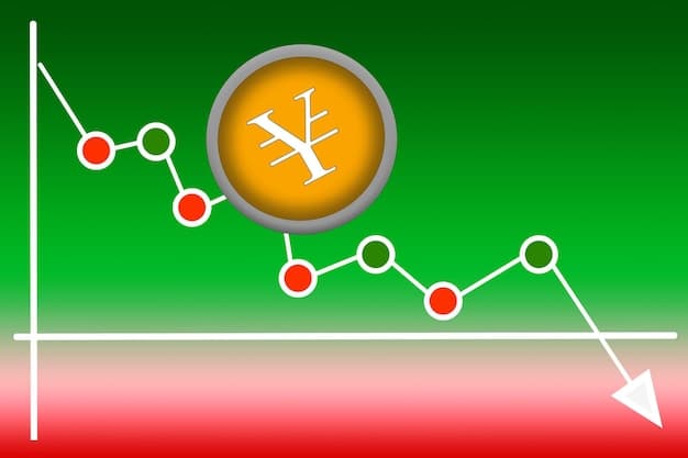 A graph showing the fluctuation of Bitcoin prices over a year, with arrows indicating potential buy and sell points for tax planning purposes. The graph is clean, with clear labels and a focus on data.
